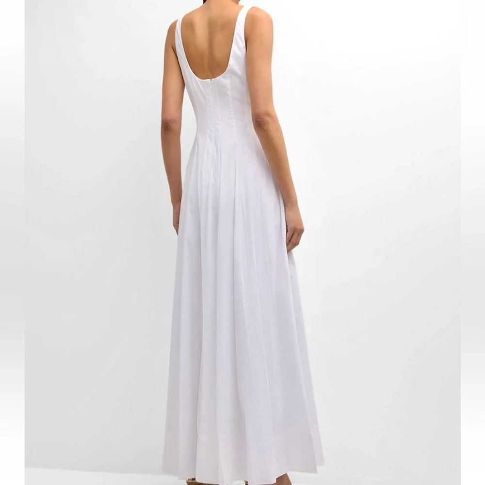 🌺🎉HP🎉🌺 NWT Staud Wells Maxi Dress White - Picture 10 of 16